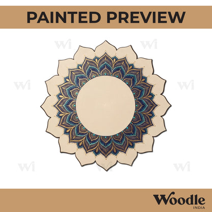 Plain Mandala Base Cutout MDF Design 1