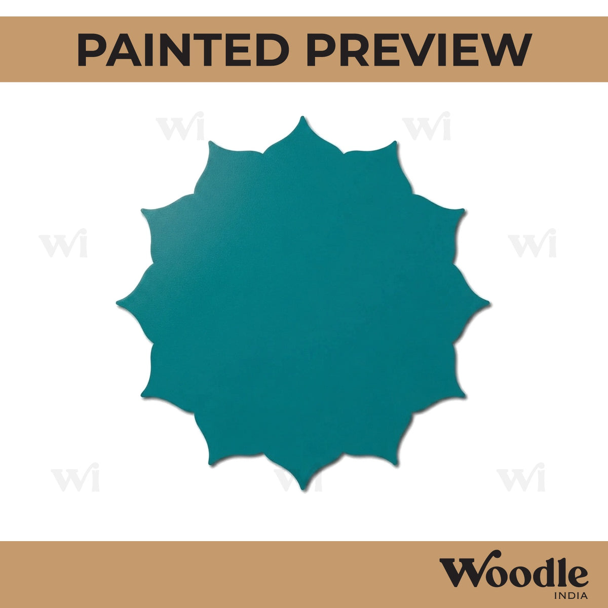 Plain Mandala Base Cutout MDF Design 2