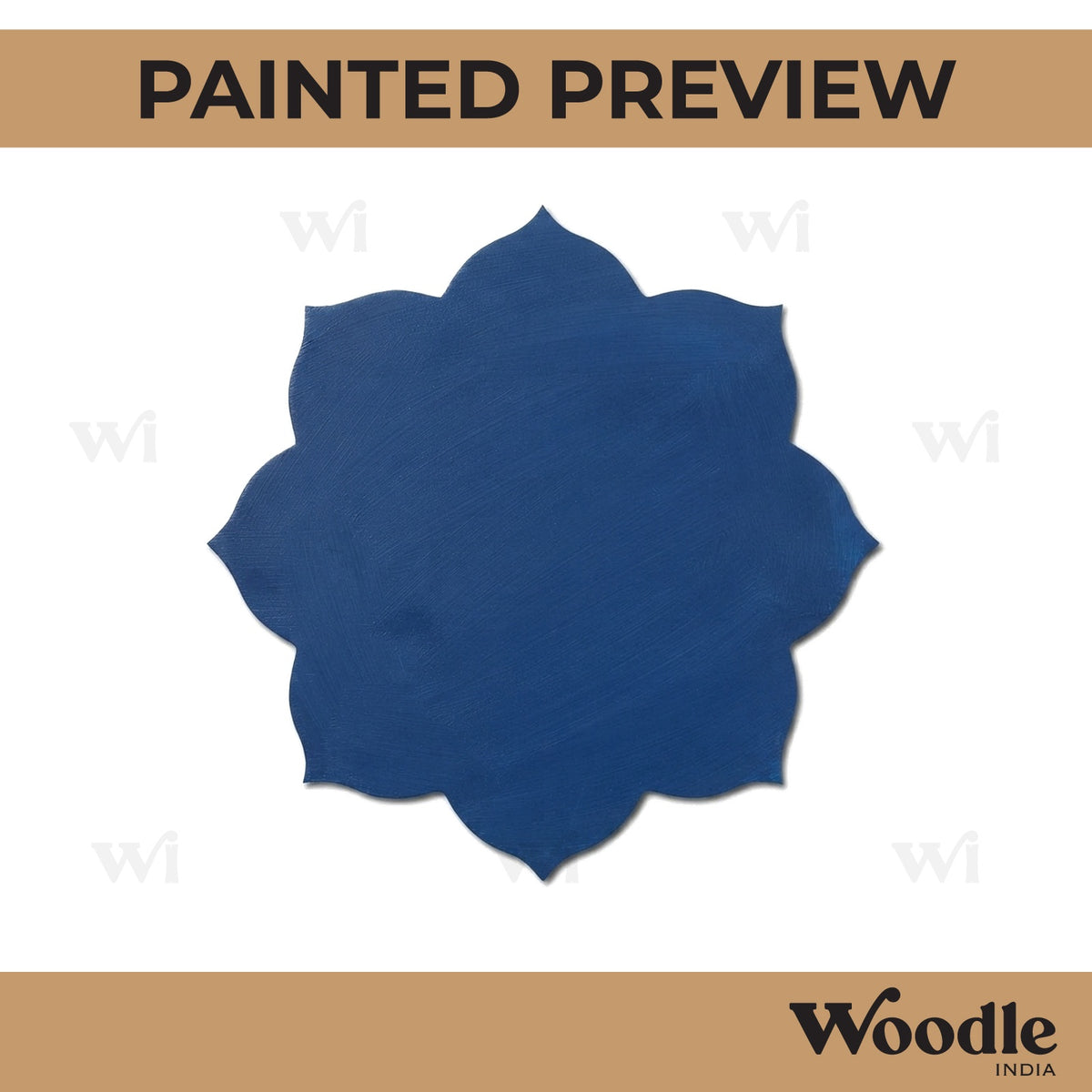 Plain Mandala Base Cutout MDF Design 3