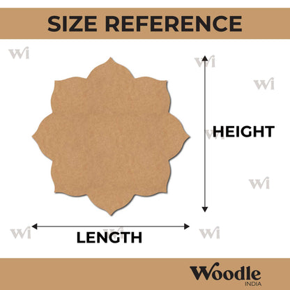 Plain Mandala Base Cutout MDF Design 3