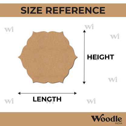 Plain Mandala Base Cutout MDF Design 4