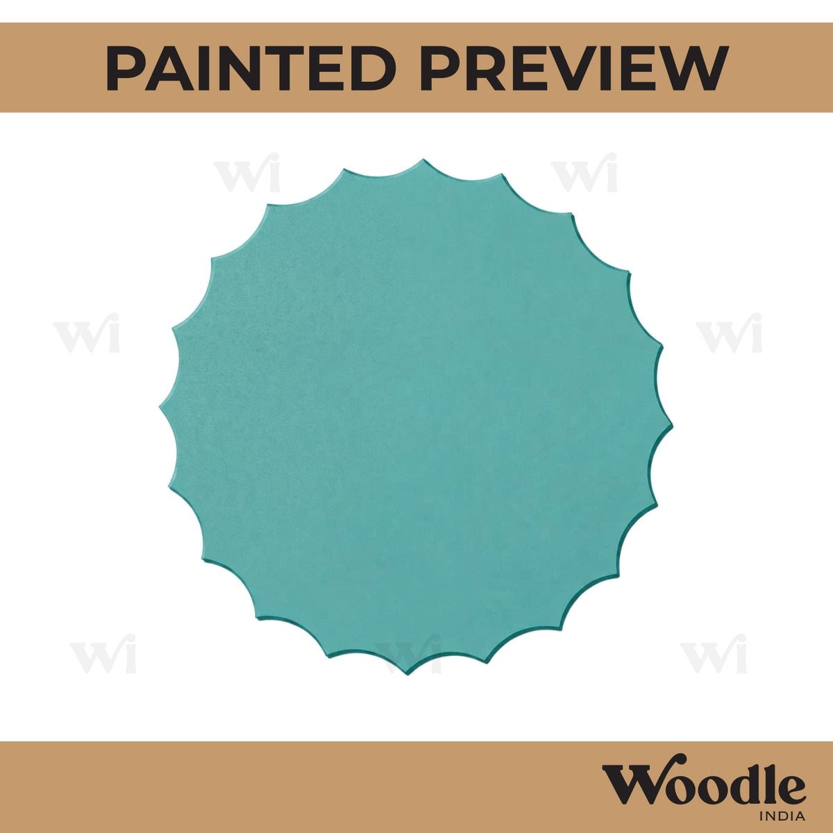 Plain Mandala Base Cutout MDF Design 5