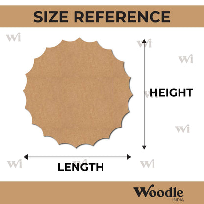 Plain Mandala Base Cutout MDF Design 5