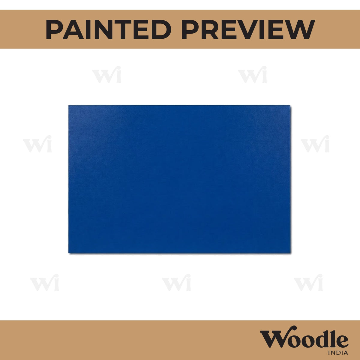 Plain Rectangle Base Cutout MDF Design 1