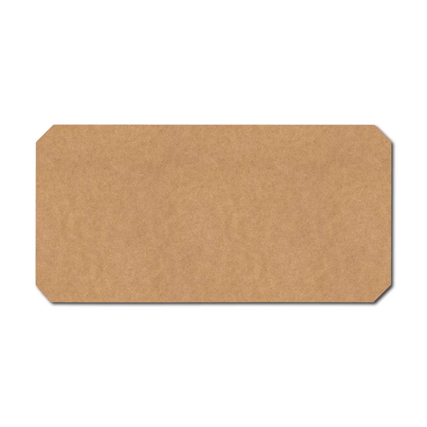 Plain Rectangle Base Cutout MDF Design 2