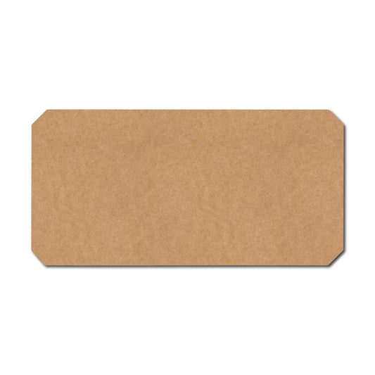 Plain Rectangle Base Cutout MDF Design 2