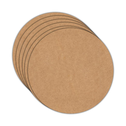 Plain Round Base Cutout Pack MDF Design 1