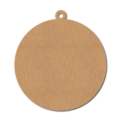 Plain Round Base With Hole Cutout MDF Design 1