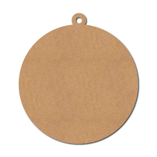Plain Round Base With Hole Cutout MDF Design 1
