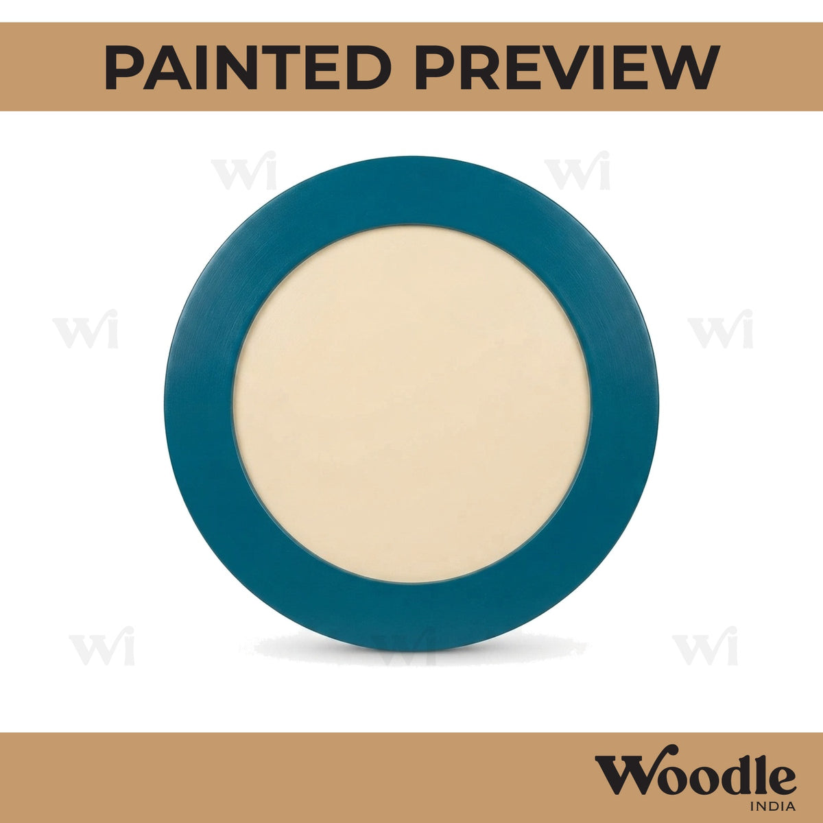 Plain Round Border Frame MDF Design 1