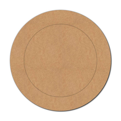 Plain Round Border Frame MDF Design 1