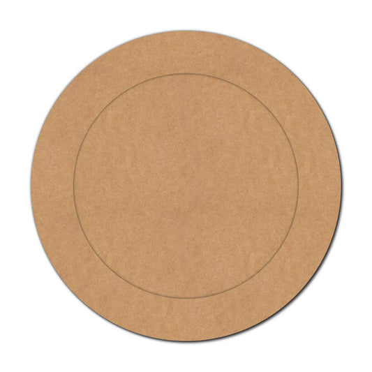 Plain Round Border Frame MDF Design 1