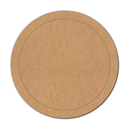 Plain Round Border Frame MDF Design 2