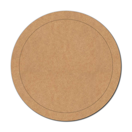 Plain Round Border Frame MDF Design 2