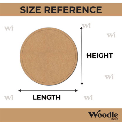 Plain Round Border Frame MDF Design 3