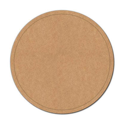 Plain Round Border Frame MDF Design 3