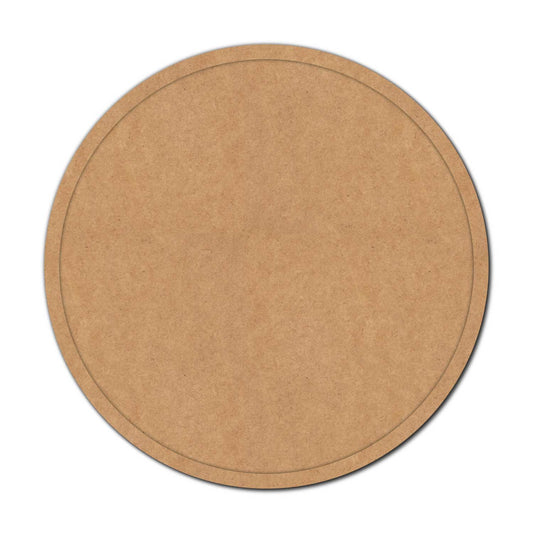 Plain Round Border Frame MDF Design 3
