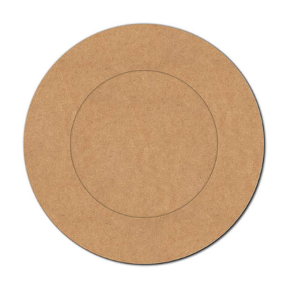 Plain Round Border Frame MDF Design 4