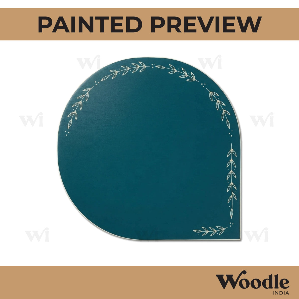 Plain Rounded Cutout MDF Design 1