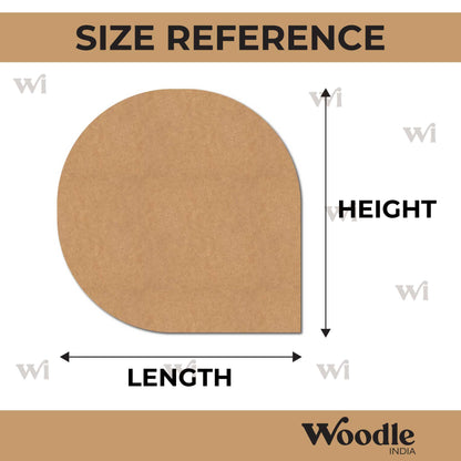 Plain Rounded Cutout MDF Design 1