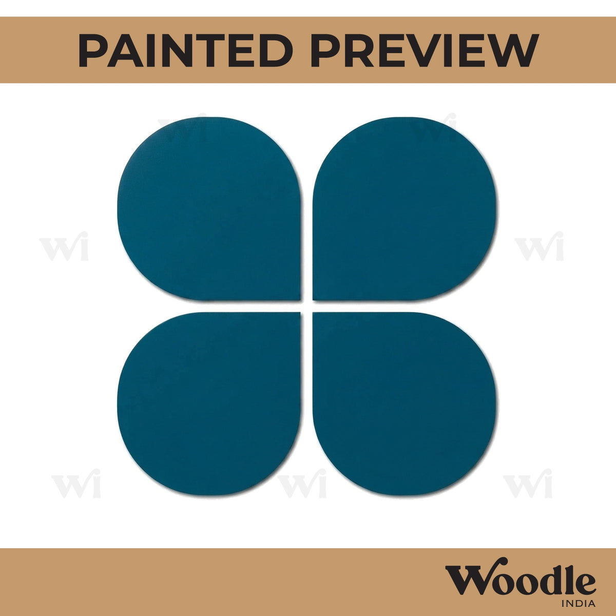 Plain Rounded Cutout Set MDF Design 1
