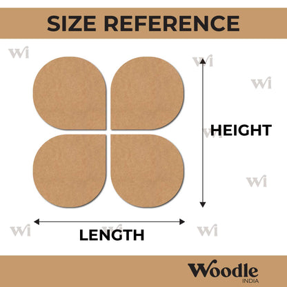 Plain Rounded Cutout Set MDF Design 1