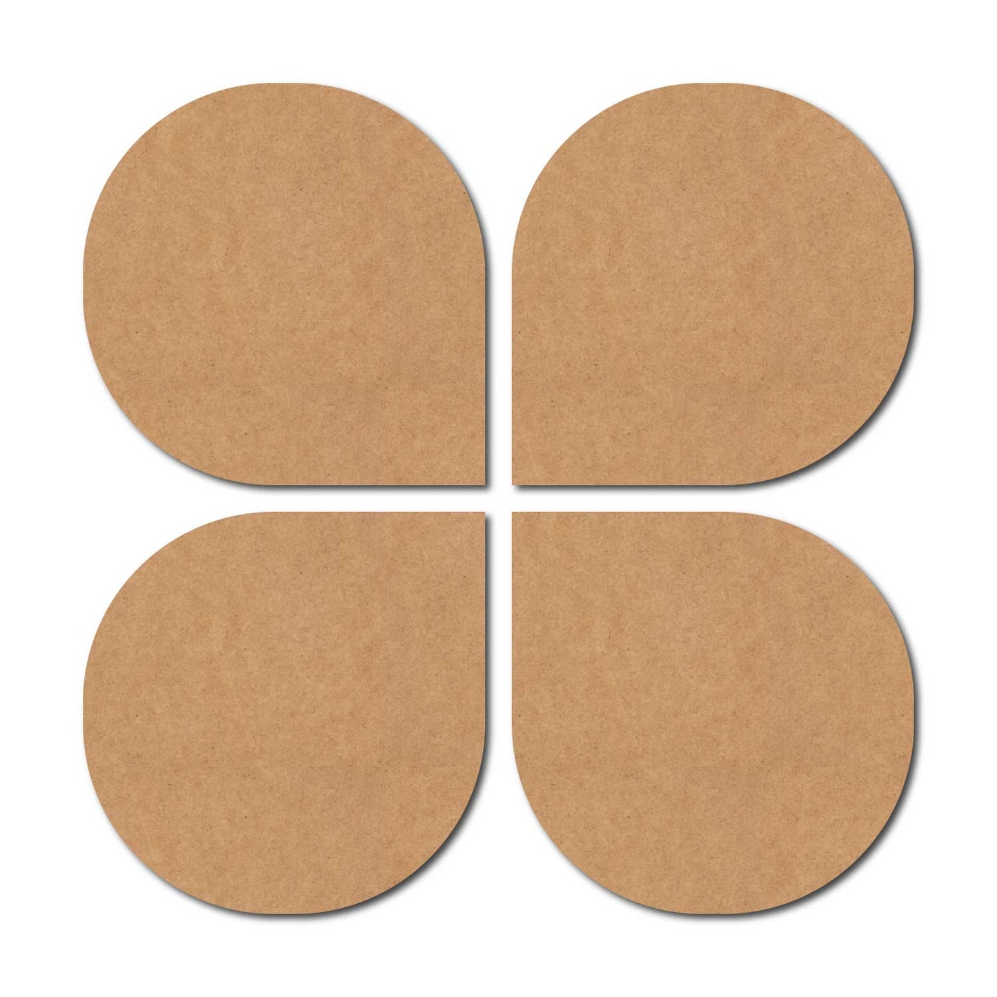 Plain Rounded Cutout Set MDF Design 1