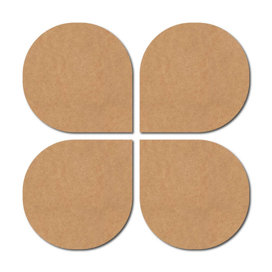 Plain Rounded Cutout Set MDF Design 1