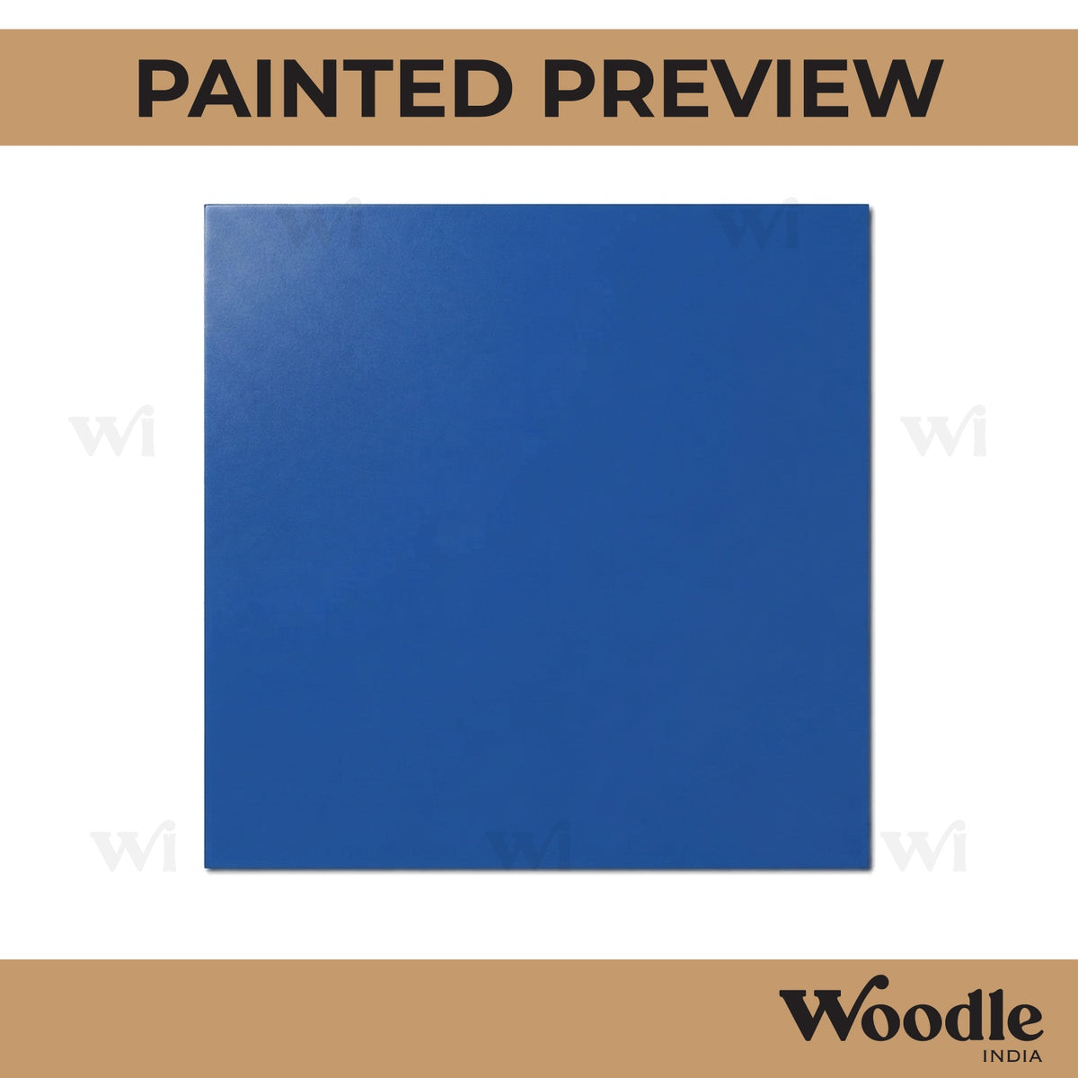 Plain Square Base Cutout MDF Design 1