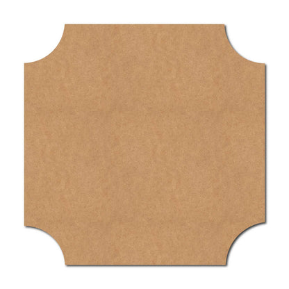 Plain Square Base Cutout MDF Design 3