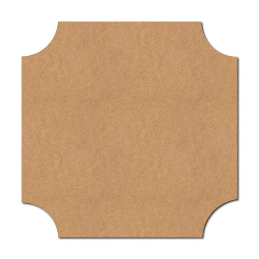 Plain Square Base Cutout MDF Design 3