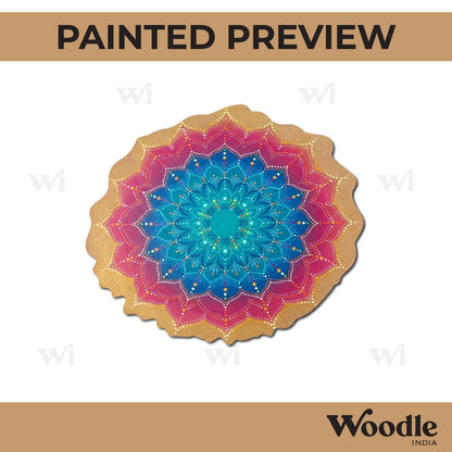 Plain Wooden Shape Oval Cutout MDF Design 1
