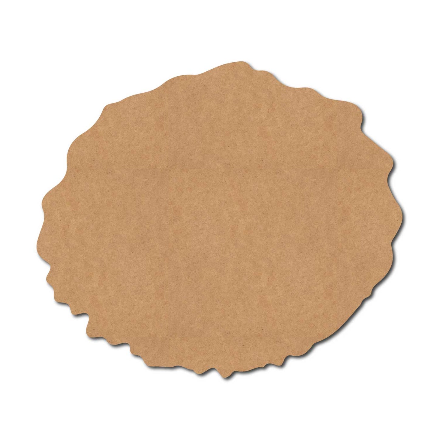 Plain Wooden Shape Oval Cutout MDF Design 1