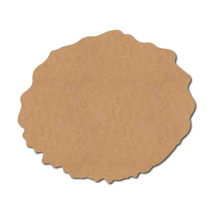 Plain Wooden Shape Oval Cutout MDF Design 1