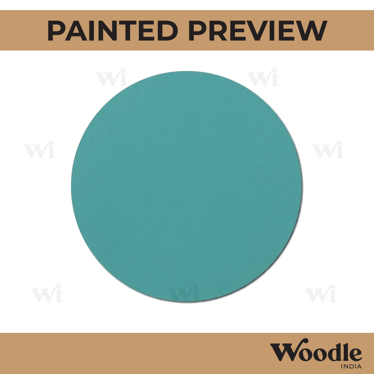 Plain Round Base Cutout MDF Design 1