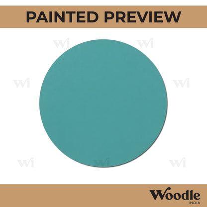 Plain Round Base Cutout MDF Design 1