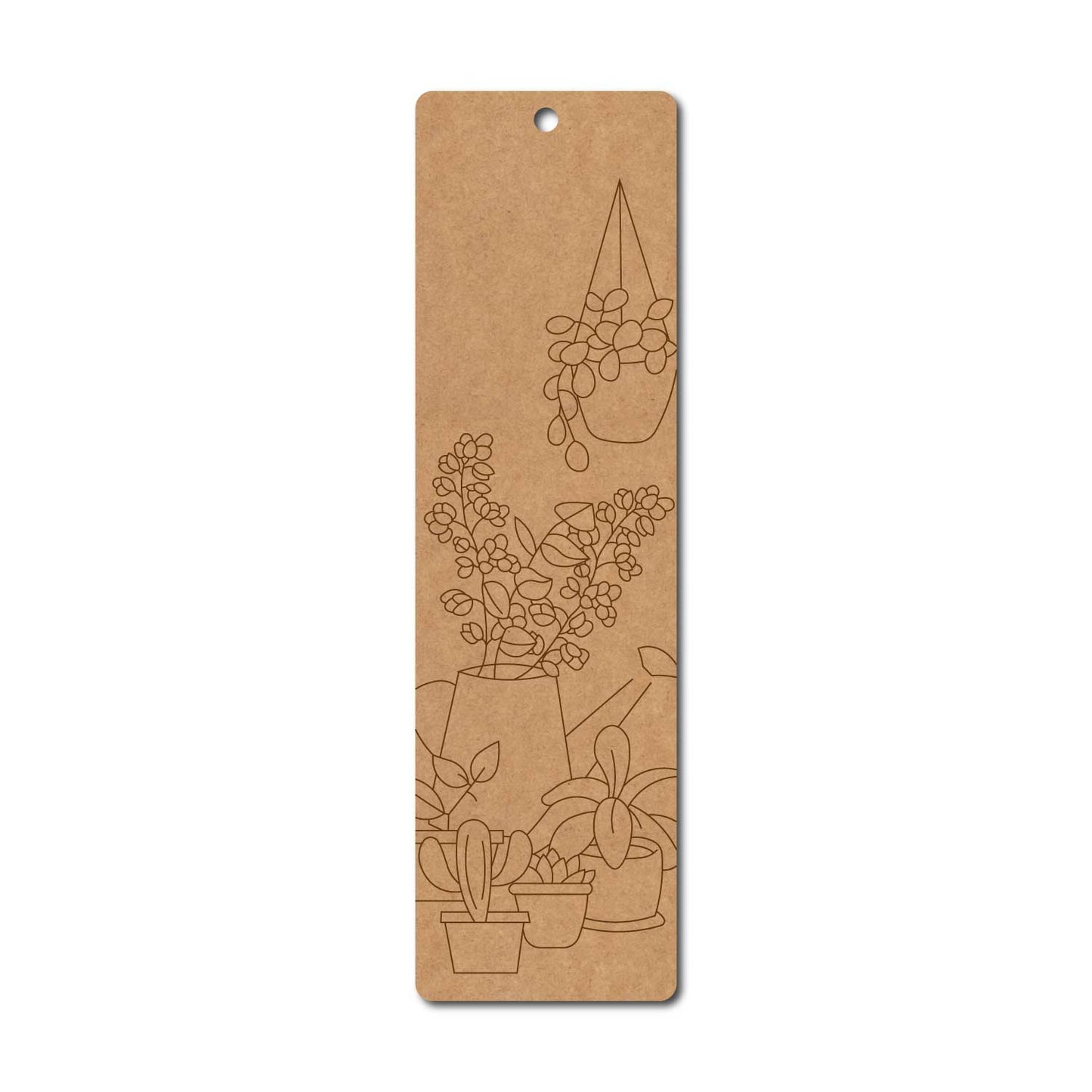Plants Bookmark Pre Marked MDF Design 1