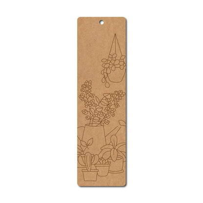 Plants Bookmark Pre Marked MDF Design 1