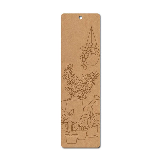 Plants Bookmark Pre Marked MDF Design 1