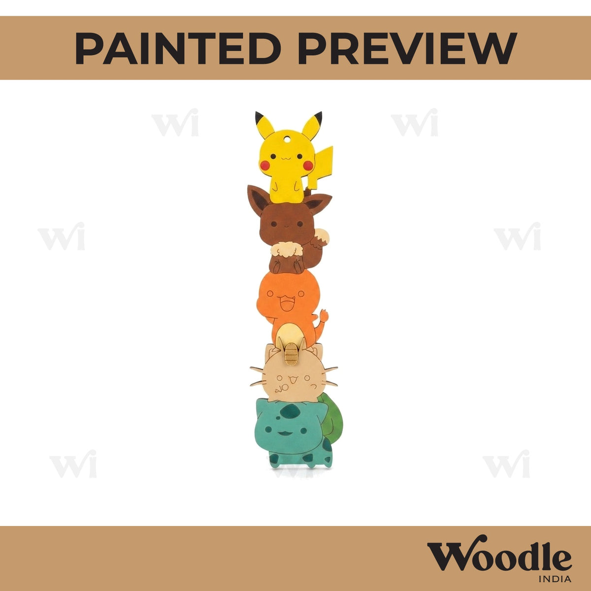 Pokemon Bookmark Pre Marked MDF Design 1
