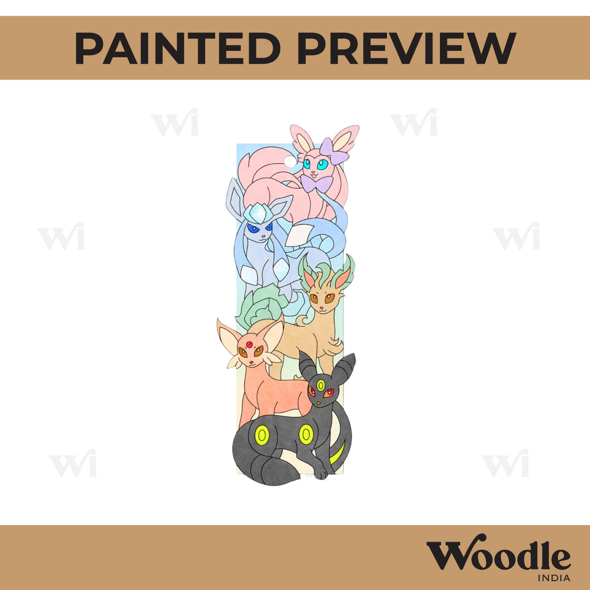 Pokemon Bookmark Pre Marked MDF Design 5