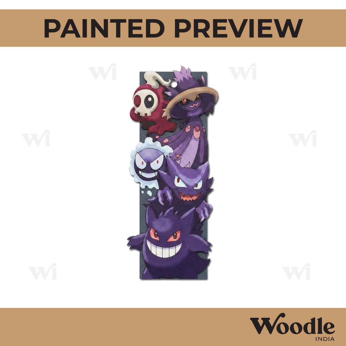 Pokemon Bookmark Pre Marked MDF Design 8