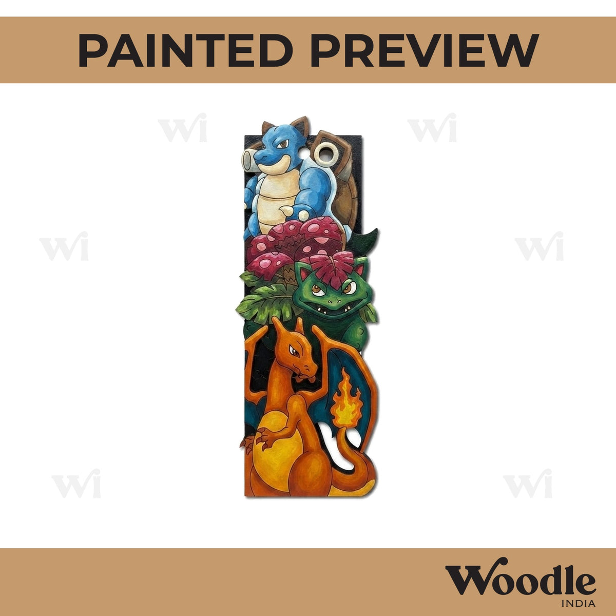Pokemon Bookmark Pre Marked MDF Design 9