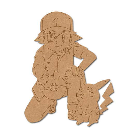 Pokemon Pikachu Pre Marked MDF Design 1