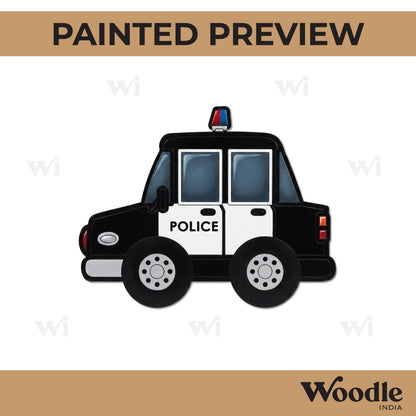 Police Car Pre Marked MDF Design 1