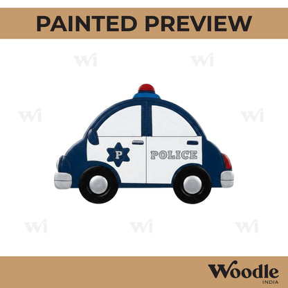 Police Car Pre Marked MDF Design 2