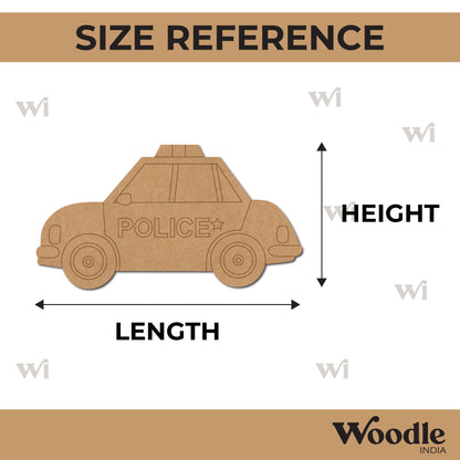 Police Car Pre Marked MDF Design 3