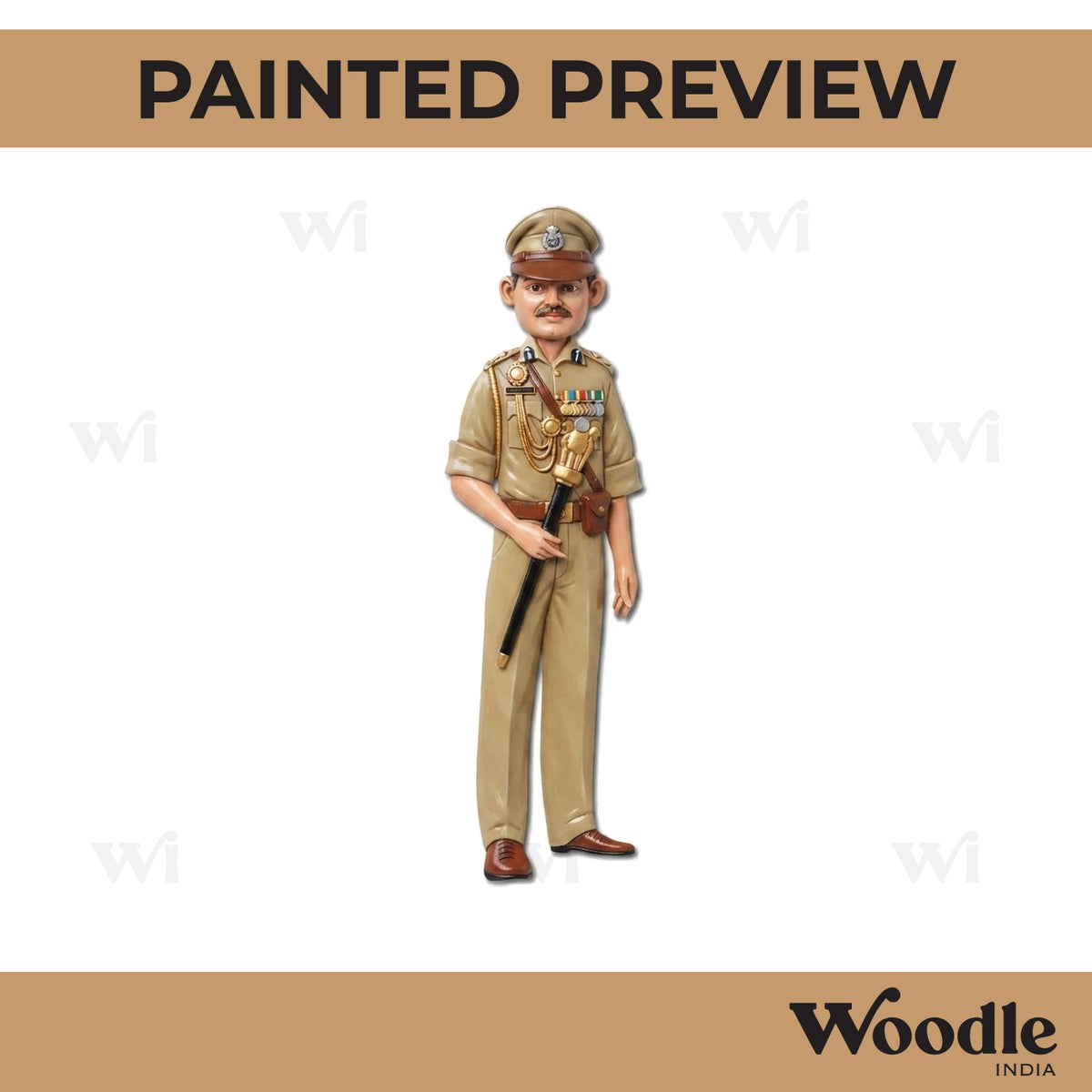 Policeman Pre Marked MDF Design 2