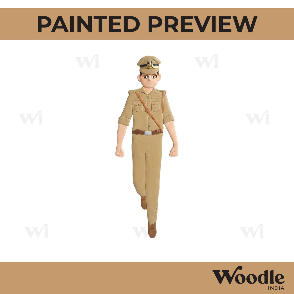 Policeman Pre Marked MDF Design 3