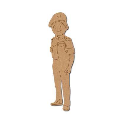 Policewoman Pre Marked MDF Design 4